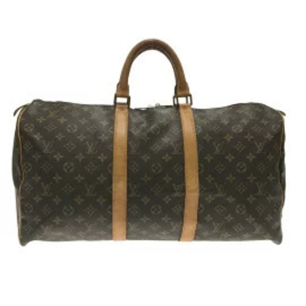 LOUIS VUITTON Keepall Boston Bag Monogram Canvas